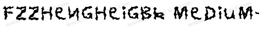 FZZhengHeiGBK Medium字体转换